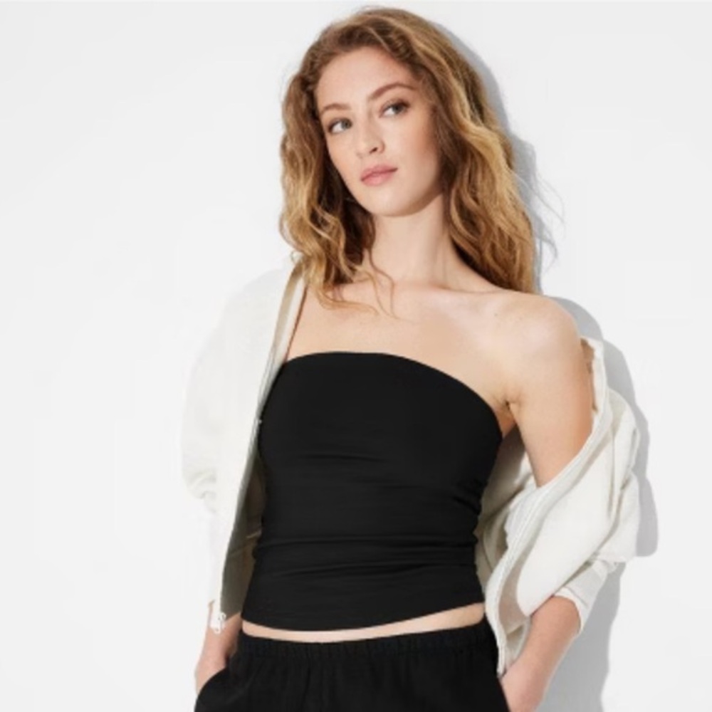 Wild Fable Black Bandeau Top